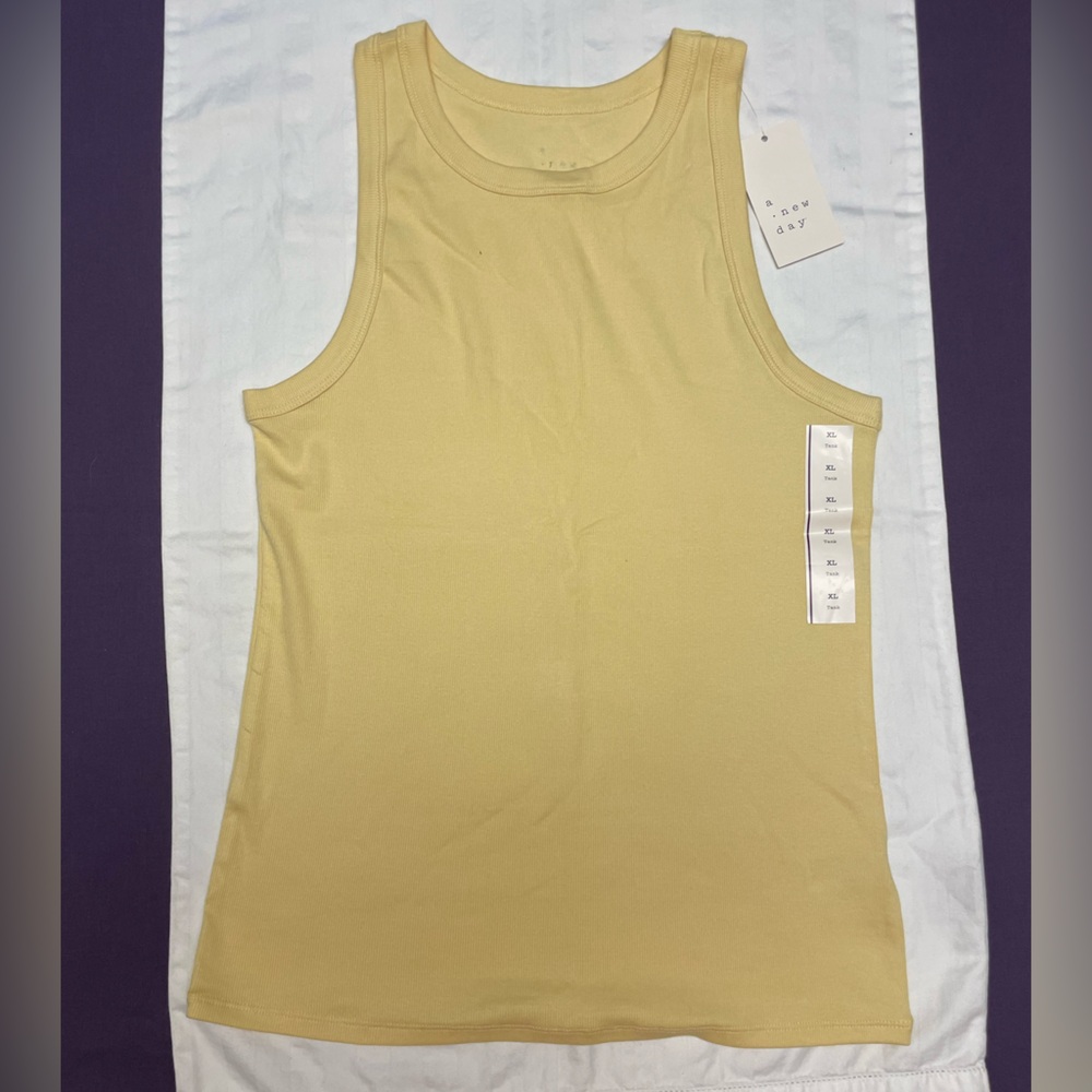 Slim Fit Ribbed High Neck Tank Top
